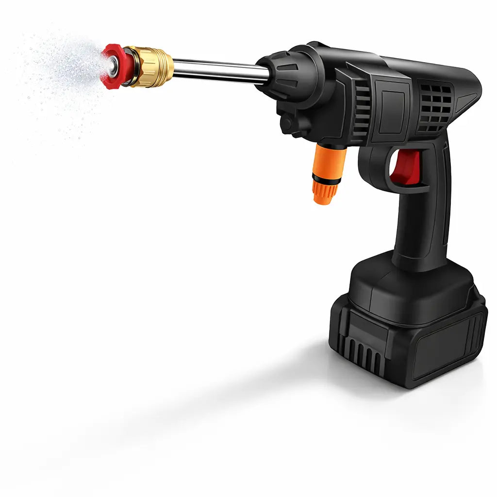 Rechargeable wireless car washer with a 48V battery