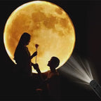 Galaxy Planet & Moon Projector Lamp – 360° Rotating USB Night Light