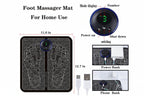 EMS Foot Massager Mat, Electric USB Charging Smart Display Tens Acupuncture