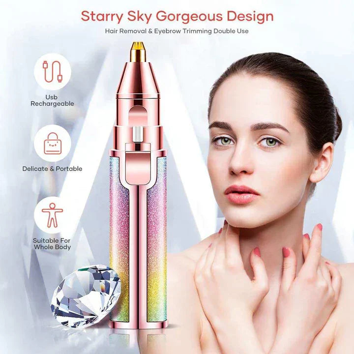 2 In 1 Rechargeable Electric Eyebrow Trimmer + Body Facial
