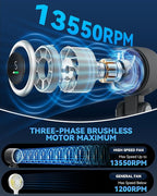 5-Speed Turbo Fan with 12-Hour Battery Life