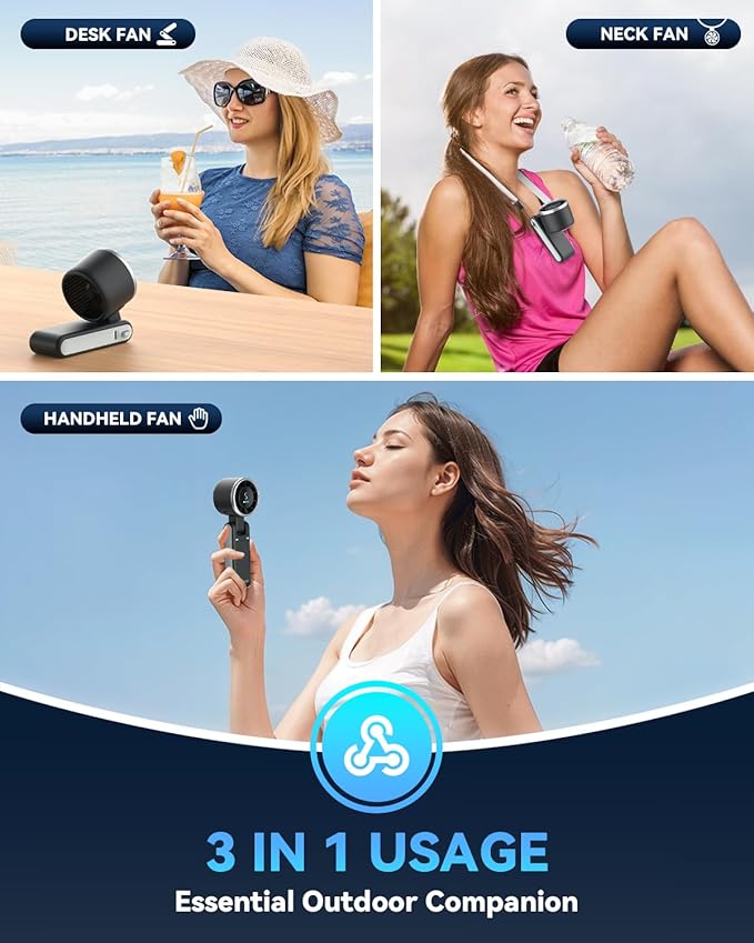 5-Speed Turbo Fan with 12-Hour Battery Life