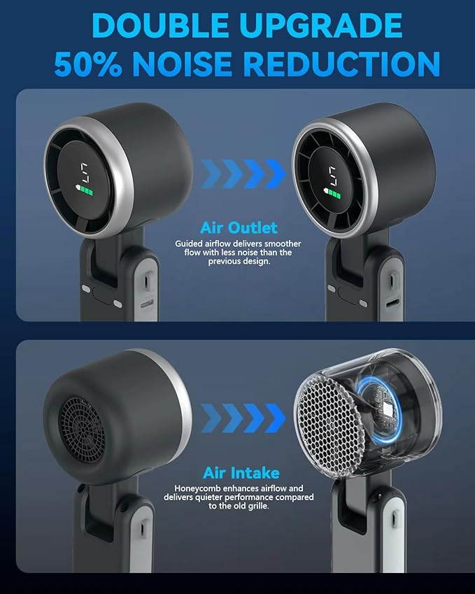 5-Speed Turbo Fan with 12-Hour Battery Life