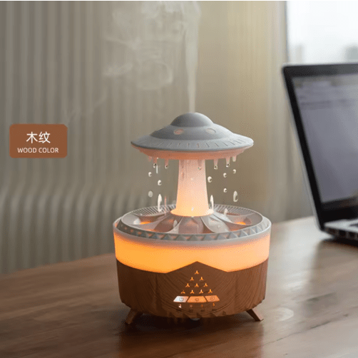 Mushroom Air Humidifier 7-Color Lights with Remote